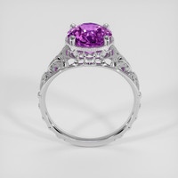2.23 Ct. Purple Sapphire Ring, 18K White Gold 3