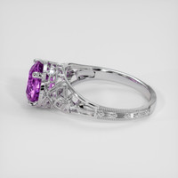 2.23 Ct. Purple Sapphire Ring, 18K White Gold 4