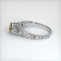 0.81 Ct. Sapphire Ring, 18K White Gold 4
