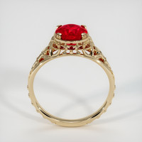 1.20 Ct. Pinkish Red Ruby Ring, 10K Yellow Gold 3