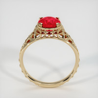 1.20 Ct. Pinkish Red Ruby Ring, 10K Yellow Gold 3