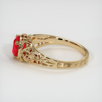 1.20 Ct. Pinkish Red Ruby Ring, 10K Yellow Gold 4