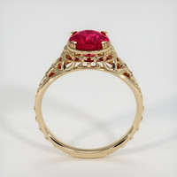 1.51 Ct. Purplish Red Ruby Ring, 10K Yellow Gold 3