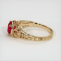 1.51 Ct. Purplish Red Ruby Ring, 10K Yellow Gold 4