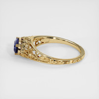 1.09 Ct. Blue Sapphire Ring, 10K Yellow Gold 4