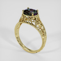 1.74 Ct. Multi Color Sapphire Ring, 10K Yellow Gold 2