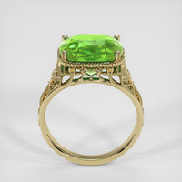 4.71 Ct. Green (Lime Green) Peridot Ring, 14K Yellow Gold 3