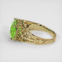 4.71 Ct. Green (Lime Green) Peridot Ring, 14K Yellow Gold 4