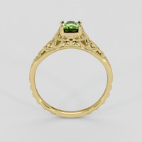 0.80 Ct. Green Demantoid Garnet Ring, 14K Yellow Gold 3