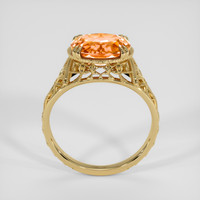 4.33 Ct. Orange Spessartite Garnet Ring, 14K Yellow Gold 3
