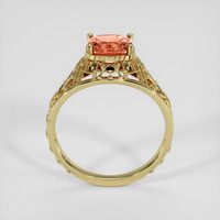 1.59 Ct. Padparadscha Sapphire Ring, 14K Yellow Gold 3