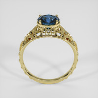 1.27 Ct. Blue Sapphire Ring, 14K Yellow Gold 3