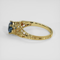 1.27 Ct. Blue Sapphire Ring, 14K Yellow Gold 4
