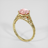 2.38 Ct. Padparadscha Sapphire Ring, 14K Yellow Gold 2