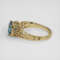 3.02 Ct. Bi Color / Parti Sapphire Ring, 14K Yellow Gold 4