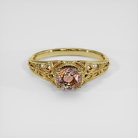 1.13 Ct. Bi Color Sapphire Ring, 14K Yellow Gold 1
