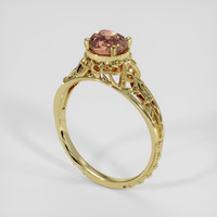 1.13 Ct. Bi Color Sapphire Ring, 14K Yellow Gold 2