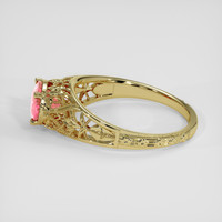 1.44 Ct. Padparadscha Sapphire Ring, 14K Yellow Gold 4