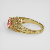 1.69 Ct. Padparadscha Sapphire Ring, 14K Yellow Gold 4