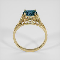 1.52 Ct. Bluish Green Sapphire Ring, 14K Yellow Gold 3