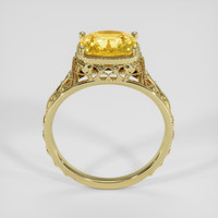 3.12 Ct. Yellow Sapphire Ring, 14K Yellow Gold 3