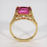 4.05 Ct. Padparadscha Sapphire Ring, 14K Yellow Gold 3