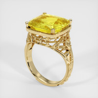 9.13 Ct. Sapphire Ring, 14K Yellow Gold 2