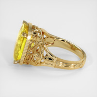 9.13 Ct. Yellow Sapphire Ring, 14K Yellow Gold 4