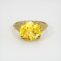 9.71 Ct. Sapphire Ring, 14K Yellow Gold 1