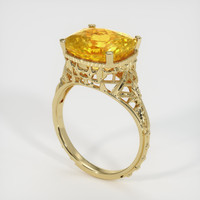 9.71 Ct. Sapphire Ring, 14K Yellow Gold 2