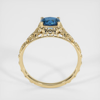 0.72 Ct. Sapphire Ring, 18K Yellow Gold 3