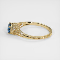 0.72 Ct. Sapphire Ring, 18K Yellow Gold 4