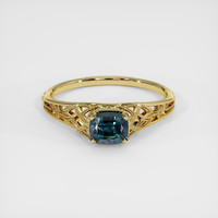 0.55 Ct. Gemstone Ring, 18K Yellow Gold 1