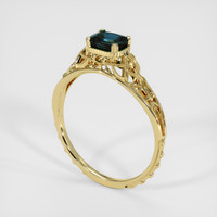 0.55 Ct. Gemstone Ring, 18K Yellow Gold 2