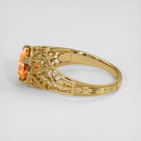 4.33 Ct. Orange Spessartite Garnet Ring, 18K Yellow Gold 4