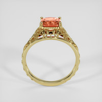 1.59 Ct. Padparadscha Sapphire Ring, 18K Yellow Gold 3