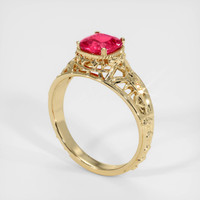 1.21 Ct. Sapphire Ring, 18K Yellow Gold 2