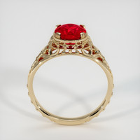 1.20 Ct. Ruby Ring, 18K Yellow Gold 3