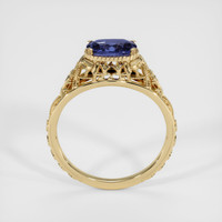 1.09 Ct. Blue Sapphire Ring, 18K Yellow Gold 3