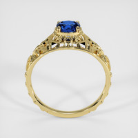 0.94 Ct. Blue Sapphire Ring, 18K Yellow Gold 3