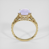 4.04 Ct. Blue Sapphire Ring, 18K Yellow Gold 3