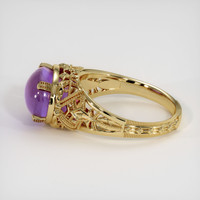5.42 Ct. Purple Sapphire Ring, 18K Yellow Gold 4