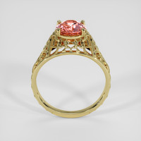 1.69 Ct. Padparadscha Sapphire Ring, 18K Yellow Gold 3
