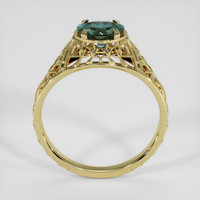 1.65 Ct. Bluish Green Sapphire Ring, 18K Yellow Gold 3