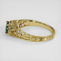 1.65 Ct. Bluish Green Sapphire Ring, 18K Yellow Gold 4
