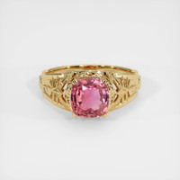 1.61 Ct. Padparadscha Sapphire Ring, 18K Yellow Gold 1