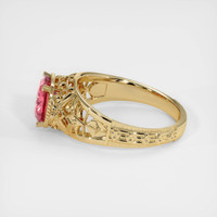 1.61 Ct. Padparadscha Sapphire Ring, 18K Yellow Gold 4