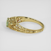 1.40 Ct. Green Sapphire Ring, 18K Yellow Gold 4