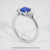 1.60 Ct. Sapphire Ring, Platinum 950 2