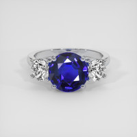 3.52 Ct. Blue Sapphire Ring, Platinum 950 1
